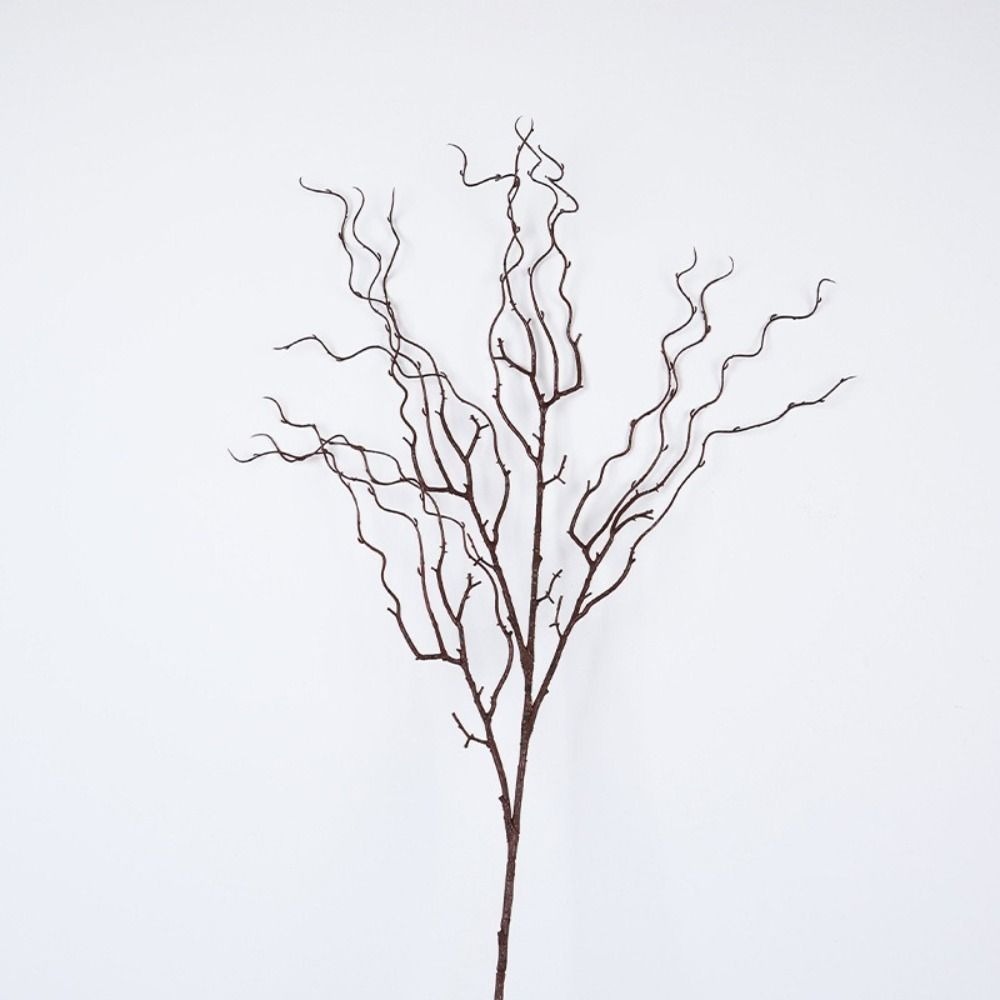 Branch Curly Willow - 120cm Length Artificial Willow Branch 4-Fork