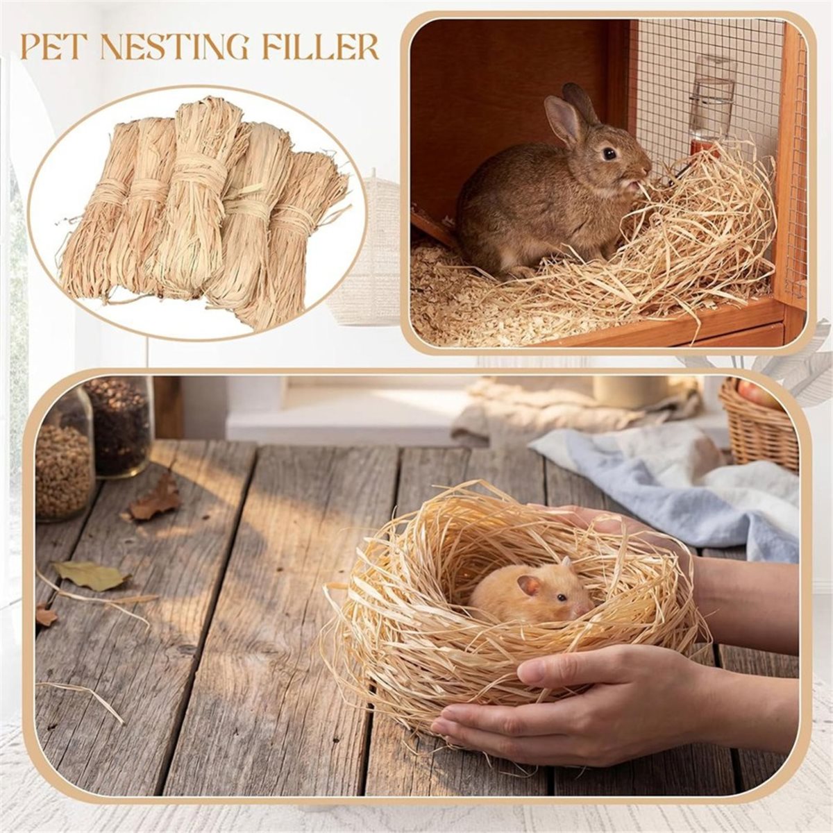 Natural Florist Supply - A725K Natural Straw for Florist Bouquets
