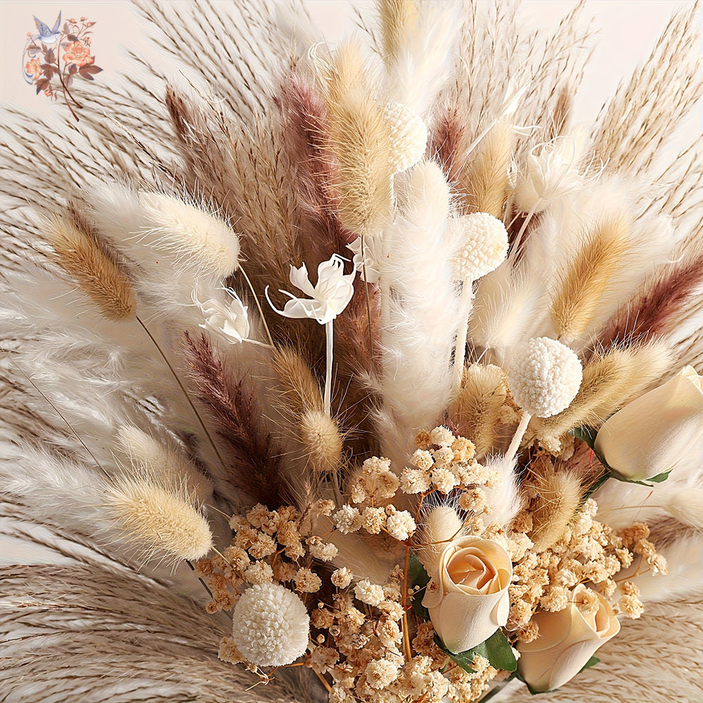 80Pcs Artificial Dried Flowers - đánh giá và giá Dried Flower Bunch