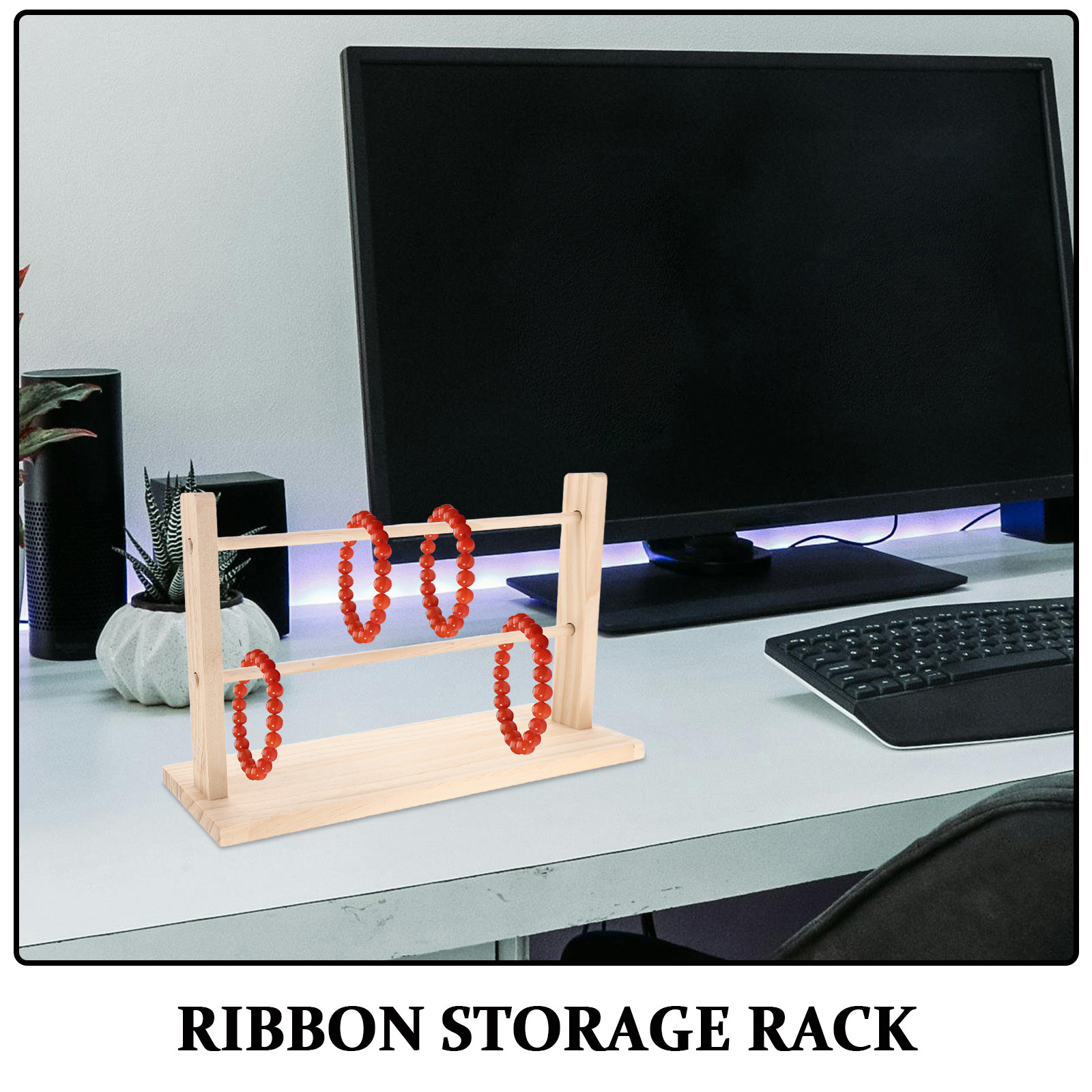 Wooden Ribbon Organizer Stand  - đánh giá và giá Natural Florist Supply